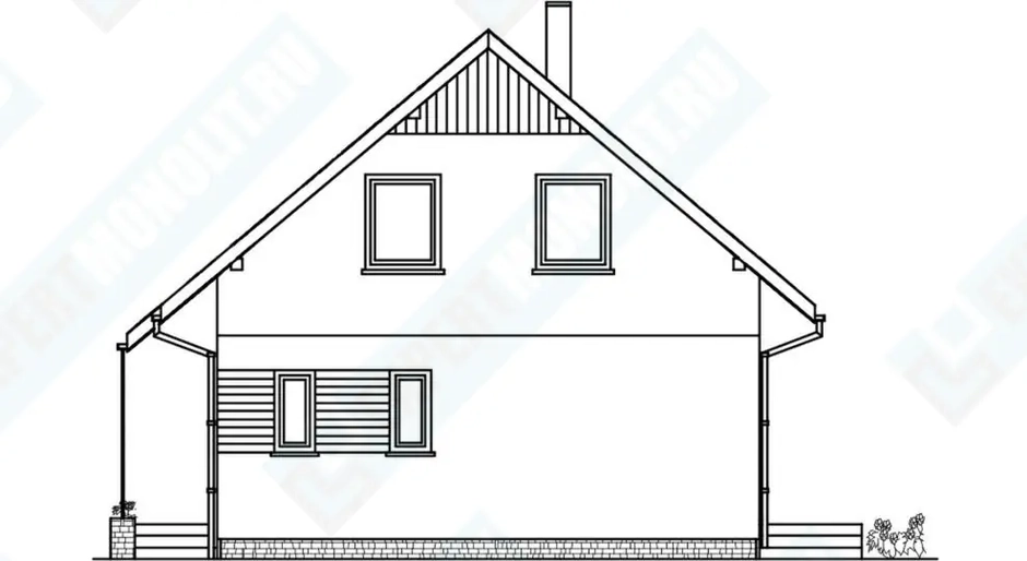 Фасад дома 4 проекта №101