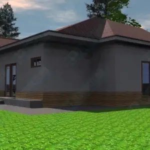 Строительство частного одноэтажного дома ОДМР-12 вид 4