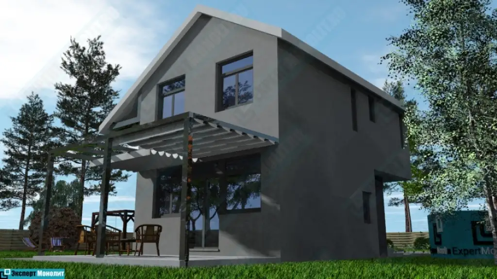 Двухэтажный дом на заказ ДМР-10 - вид 5