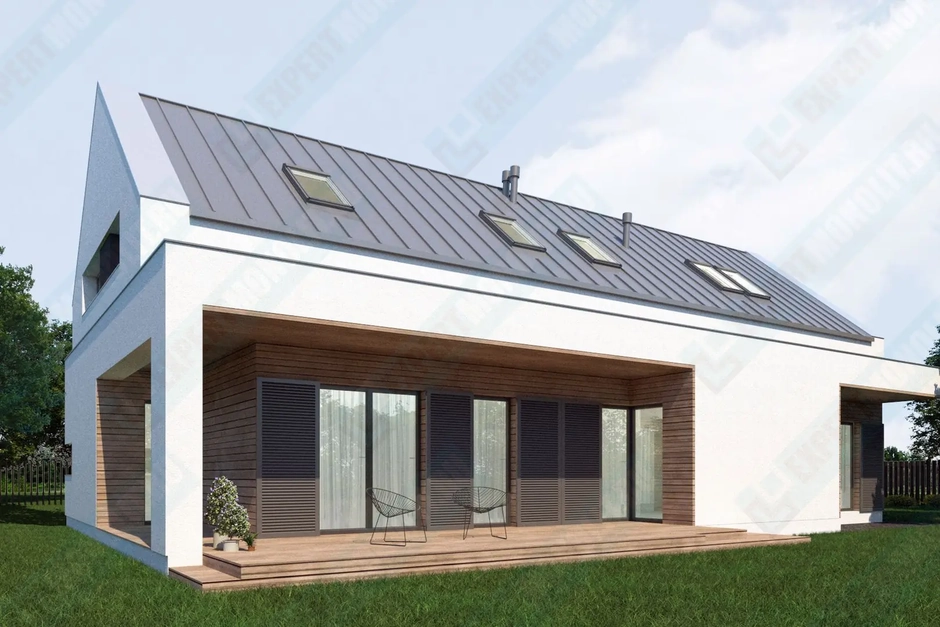 Частный загородный дом фото 1 проекта №166