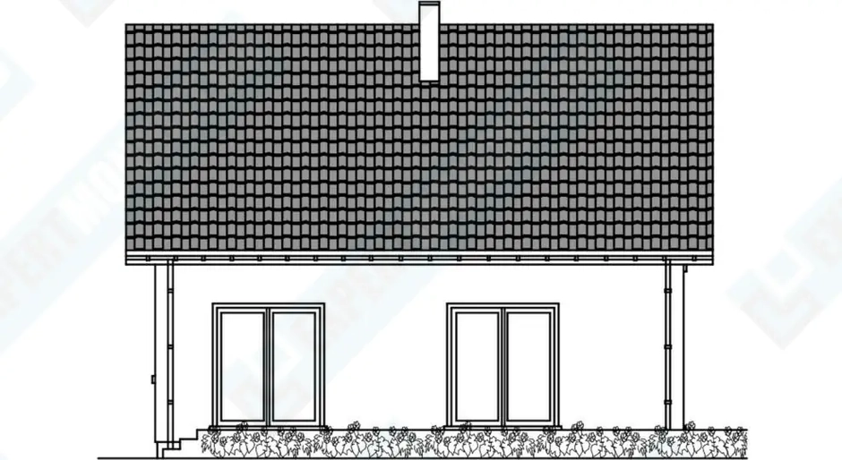 Фасад дома 2 проекта №101