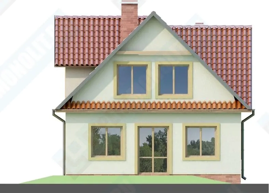 Фасад дома 2 проекта №105