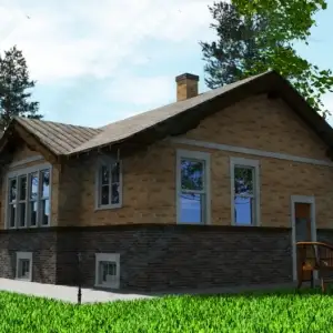 Строительство одноэтажного дома ОДМР-11 вид 4