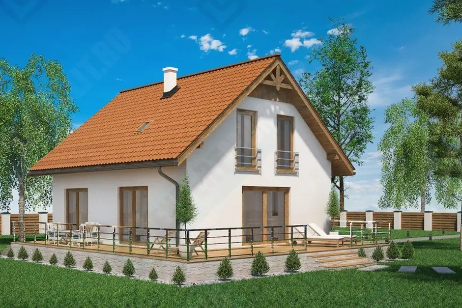 Частный загородный дом фото 2 проекта №100