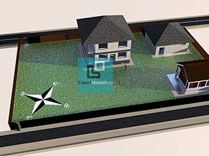 Общий план участка в 3Д