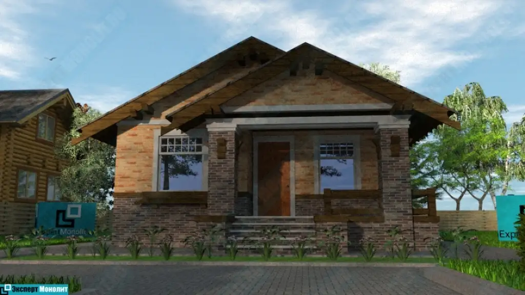 Строительство одноэтажного дома ОДМР-11 вид 1