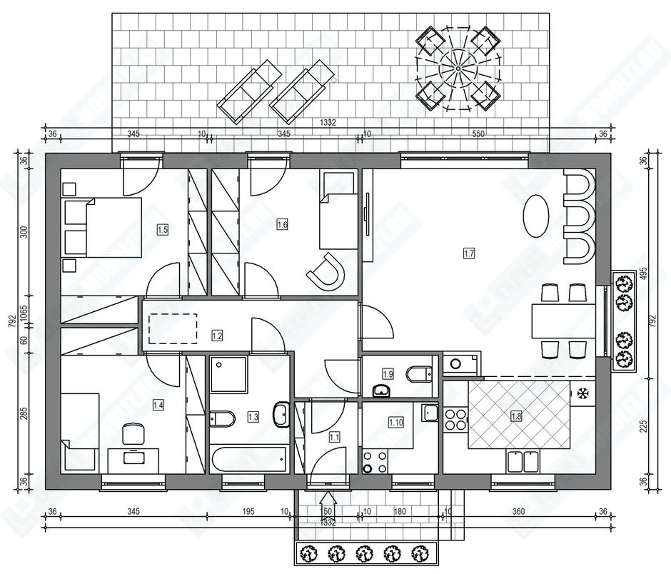План дома 1 проекта №103