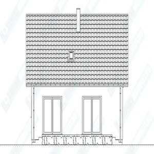 Фасад дома 2 проекта №100