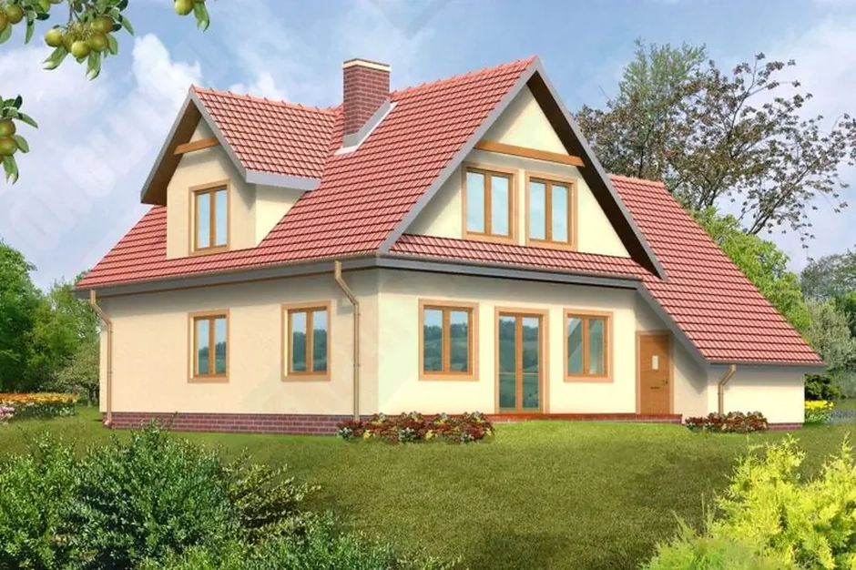 Частный загородный дом фото 2 проекта №106