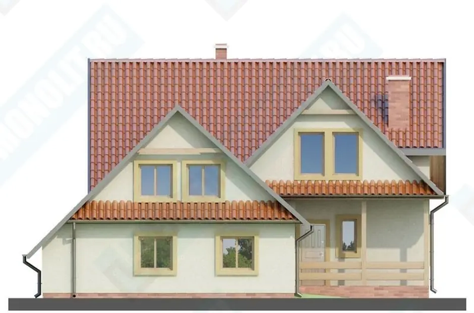 Фасад дома 3 проекта №106