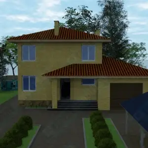 Дом монолитный с гаражом и подвалом ДМР-03 Дом монолитный с гаражом и подвалом ДМР-03