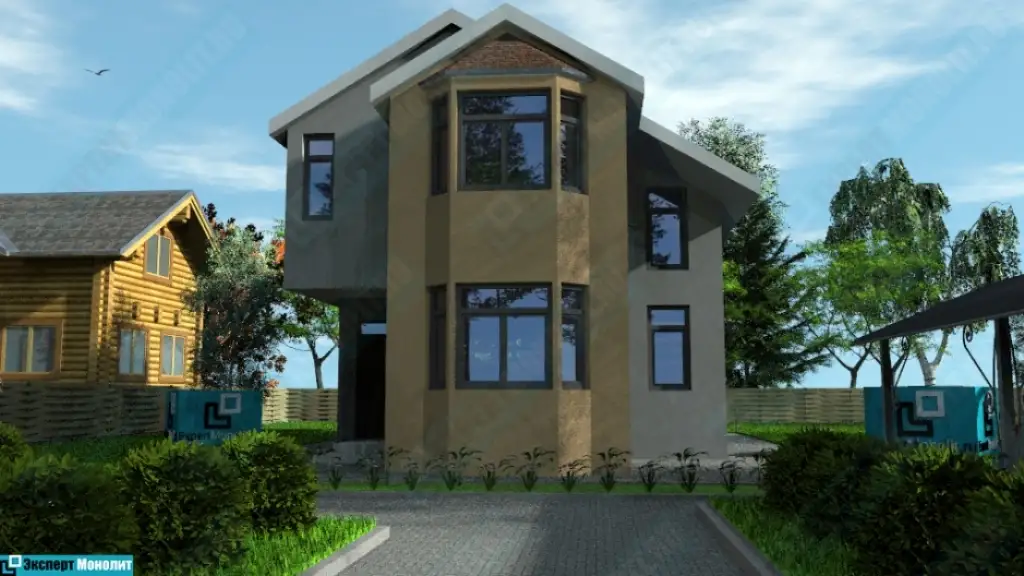 Двухэтажный дом на заказ ДМР-10 - вид 1