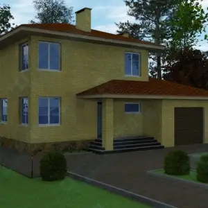 Дом из бетона ДМР-03 вид 2