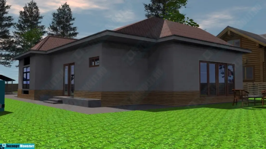 Строительство частного одноэтажного дома ОДМР-12 вид 4