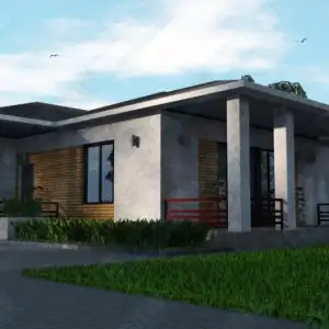 Строительство одноэтажного дома с гаражом ОДМР-14 - вид 3