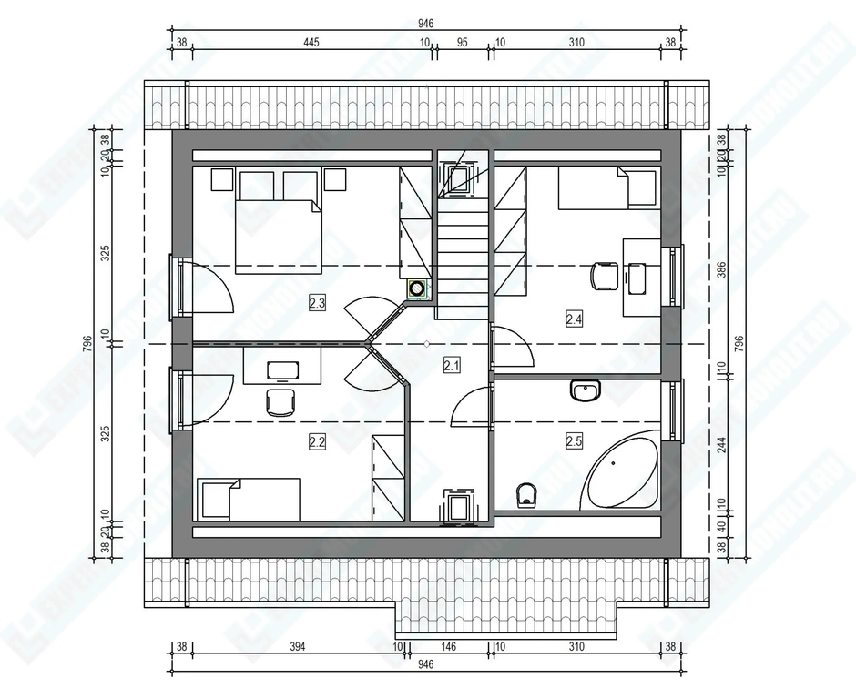 План дома 2 проекта №101
