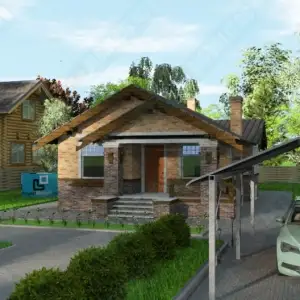 Строительство одноэтажного дома ОДМР-11 вид 3