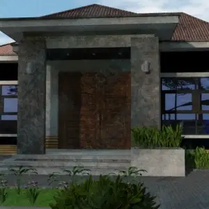 Строительство частного одноэтажного дома ОДМР-12 вид 1