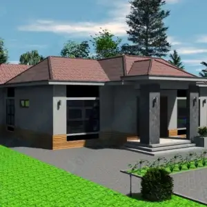 Строительство частного одноэтажного дома ОДМР-12 вид 6