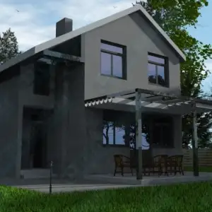 Двухэтажный дом на заказ ДМР-10 - вид 4