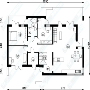 План дома 1 проекта №166