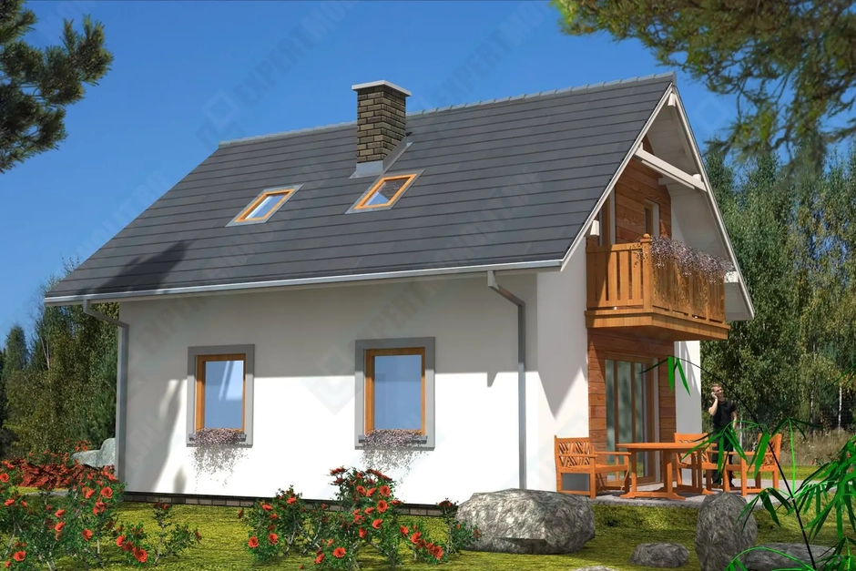 Частный загородный дом фото 2 проекта №131