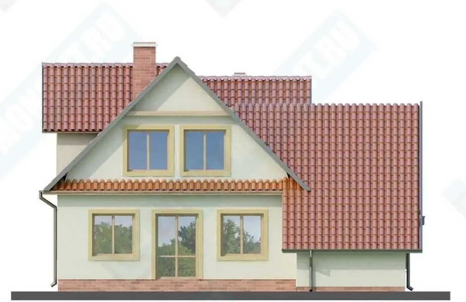 Фасад дома 2 проекта №106