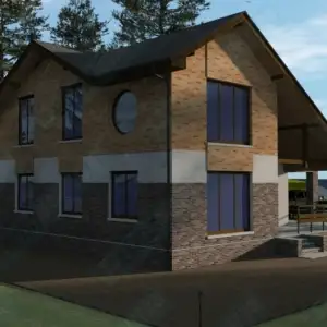 Бетонный дом ДМР-04 вид 5