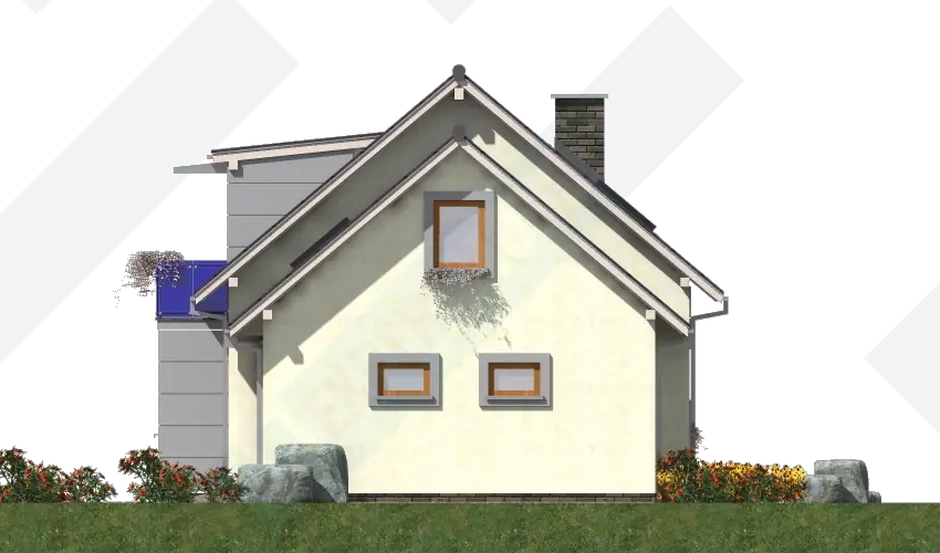 Фасад дома 4 проекта №130