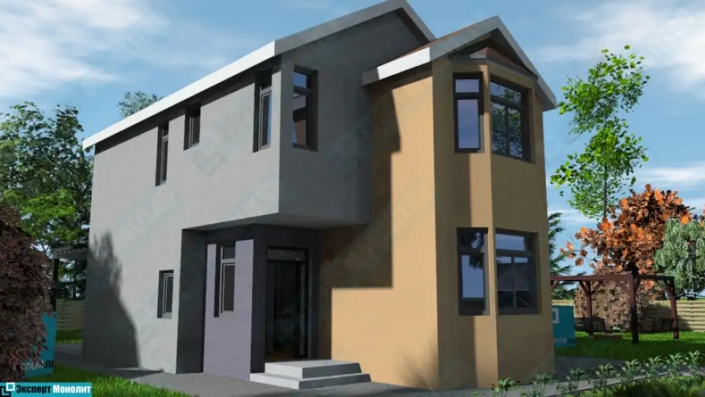 Двухэтажный дом на заказ ДМР-10 - вид 2