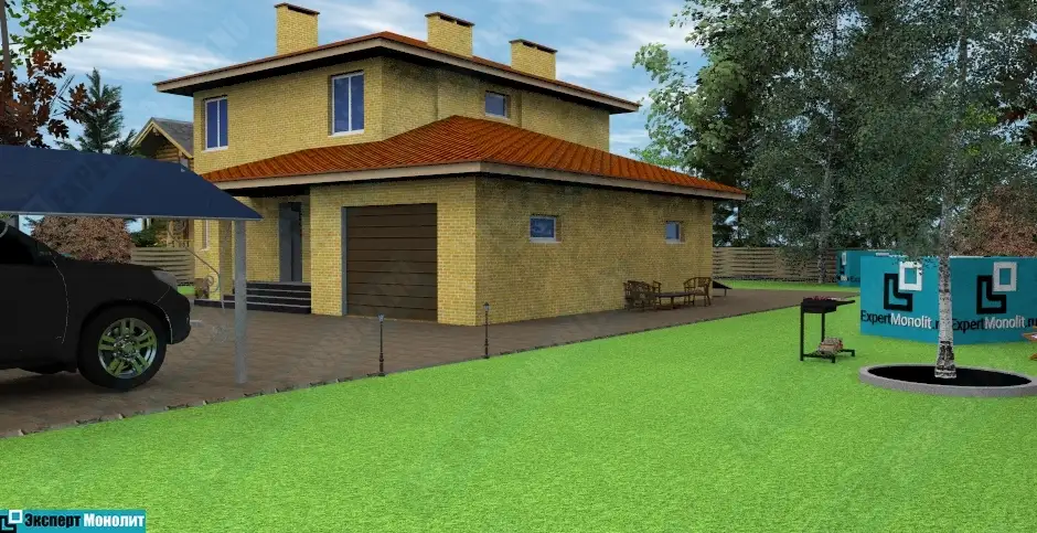 Дом из бетона ДМР-03 вид 3