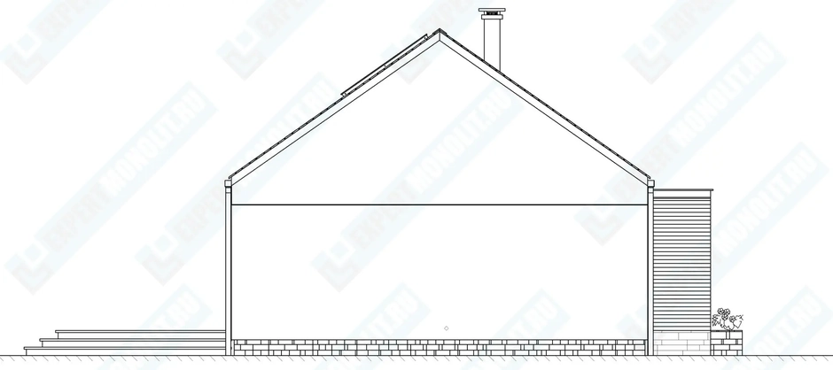 Фасад дома 3 проекта №103