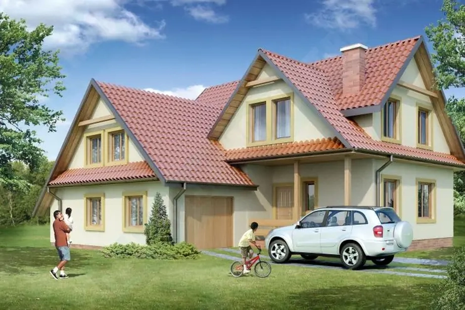 Частный загородный дом фото 1 проекта №106