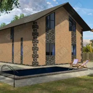 Монолитный дом ДМР-01 - вид 3