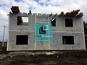 строительство частного бетонного дома